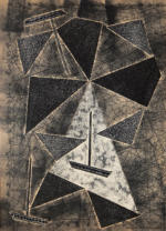 Gerhard Fleischhut - Leuchtfeuer für Segelschiffe, Collage, 1971